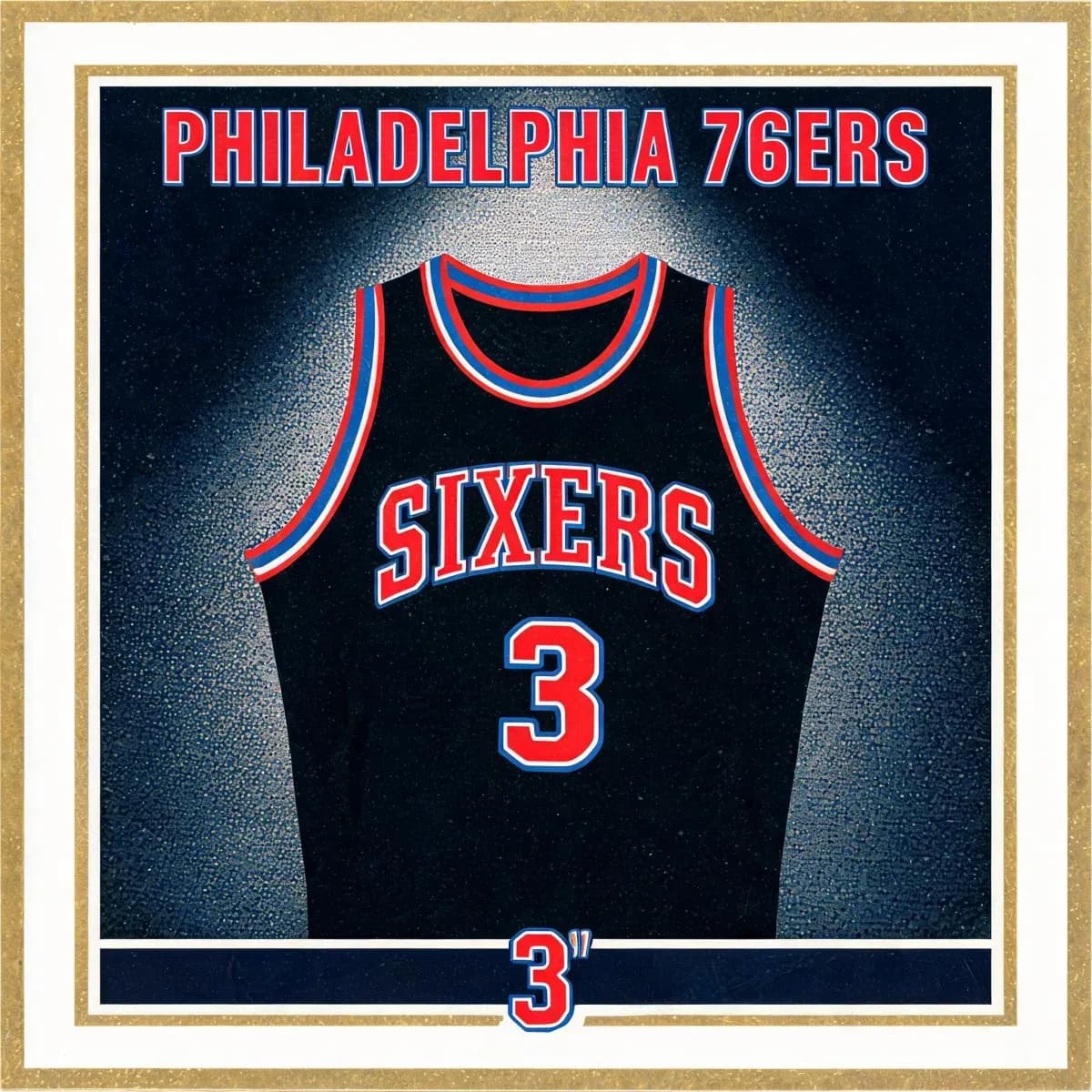 Allen Iverson's 76ers Black Jersey — One Man Against the World